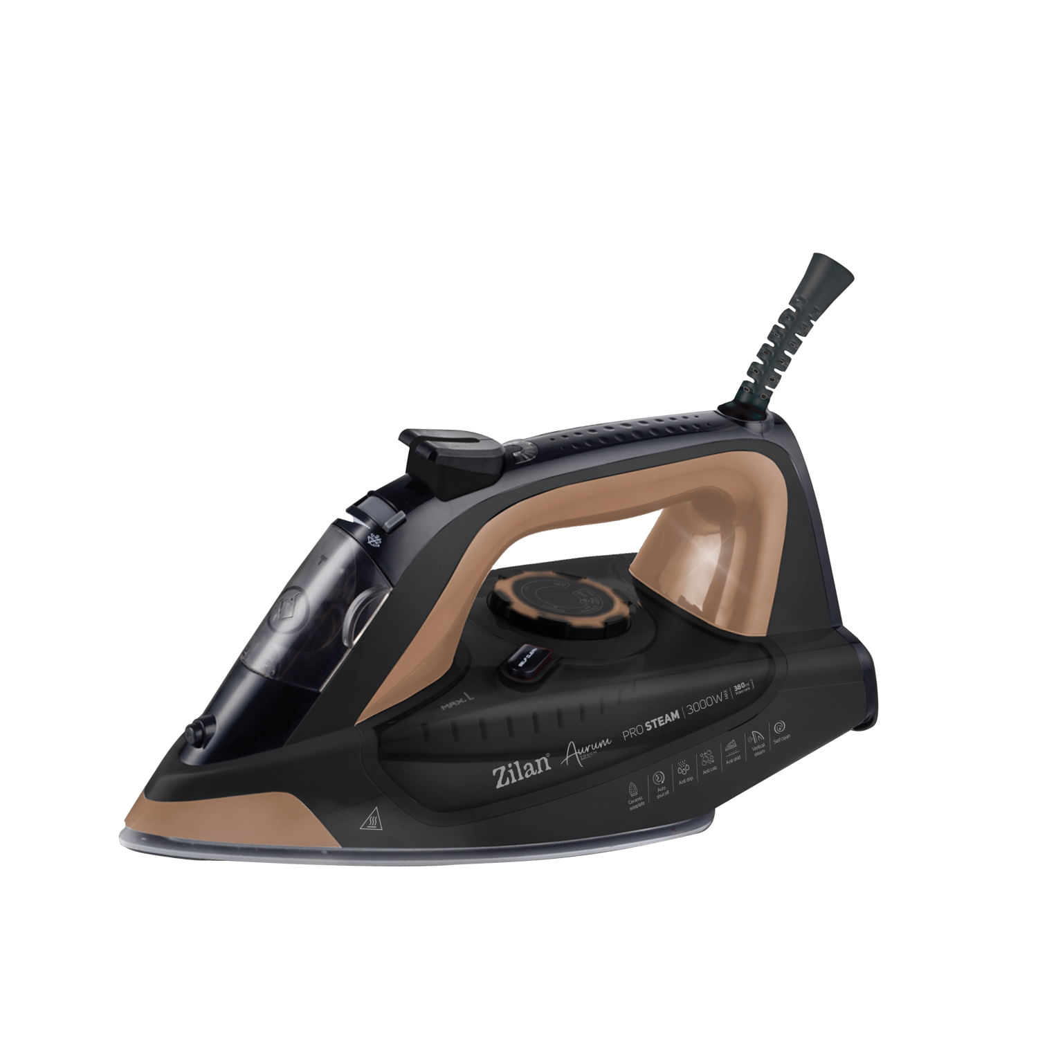 Fier de calcat profesional Aurum, Zilan ZLN4247, putere 3300W, auto-oprire, functie de auto-curatare - 1 | YEO