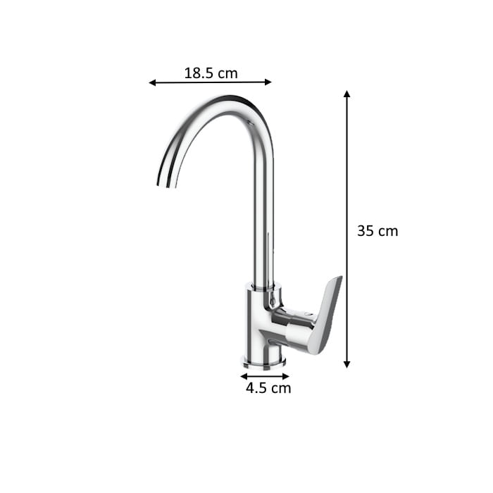 Baterie de chiuveta Z-Inox ZLN8184 Argintie, functionare usoare si de durata - 1 | YEO