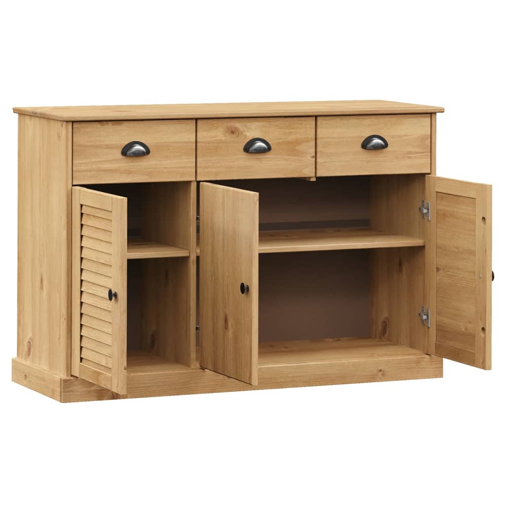 Servanta cu sertare VIGO, 113x40x75 cm, lemn masiv de pin — imaginea 4