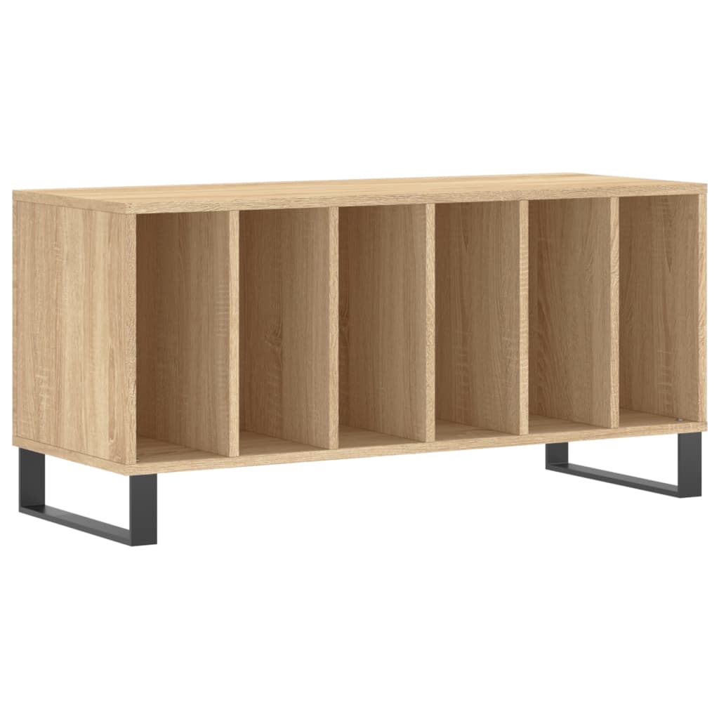Dulap pentru discuri stejar sonoma 100x38x48 cm, lemn prelucrat — imaginea 2