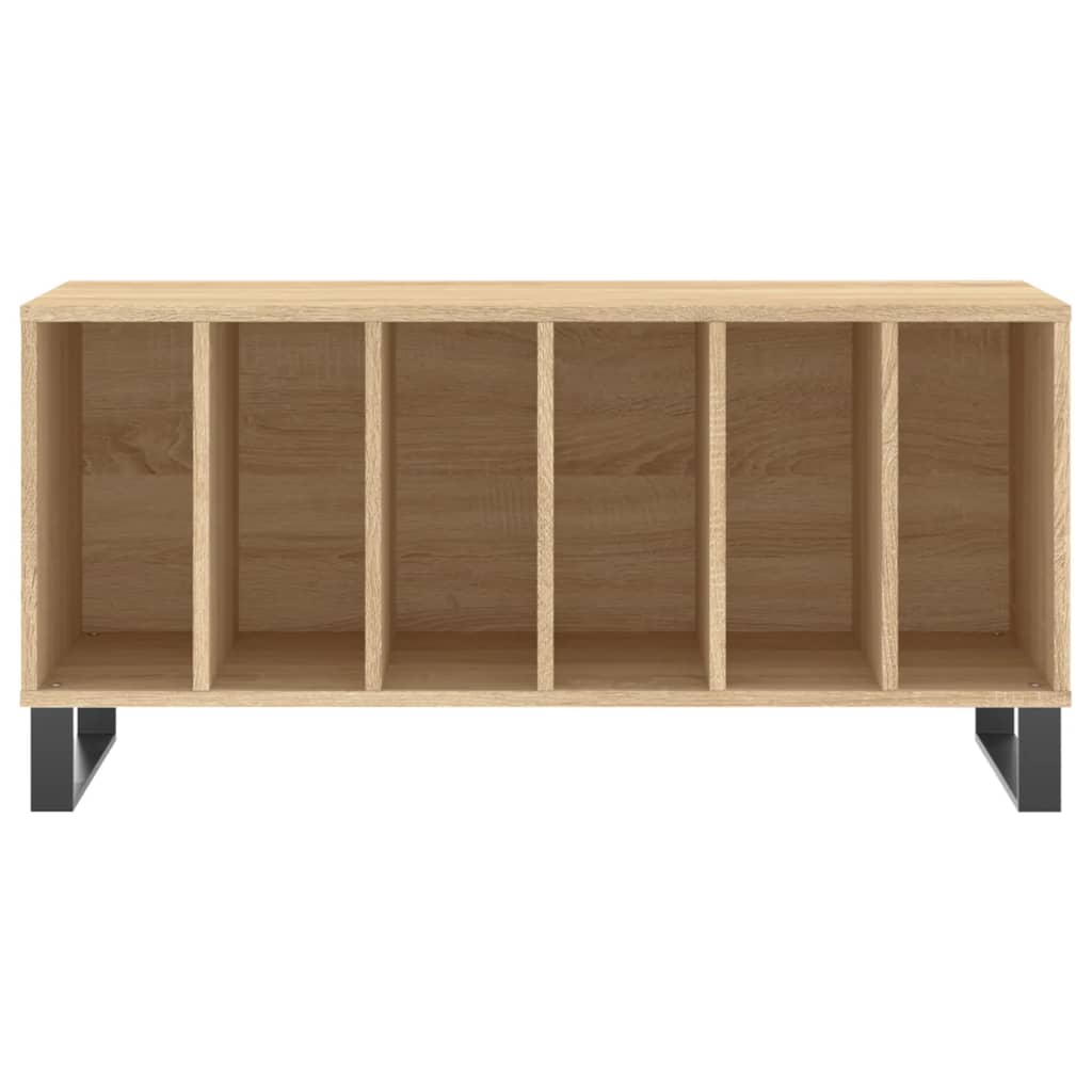 Dulap pentru discuri stejar sonoma 100x38x48 cm, lemn prelucrat — imaginea 4