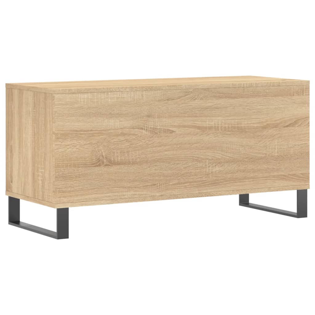 Dulap pentru discuri stejar sonoma 100x38x48 cm, lemn prelucrat — imaginea 6