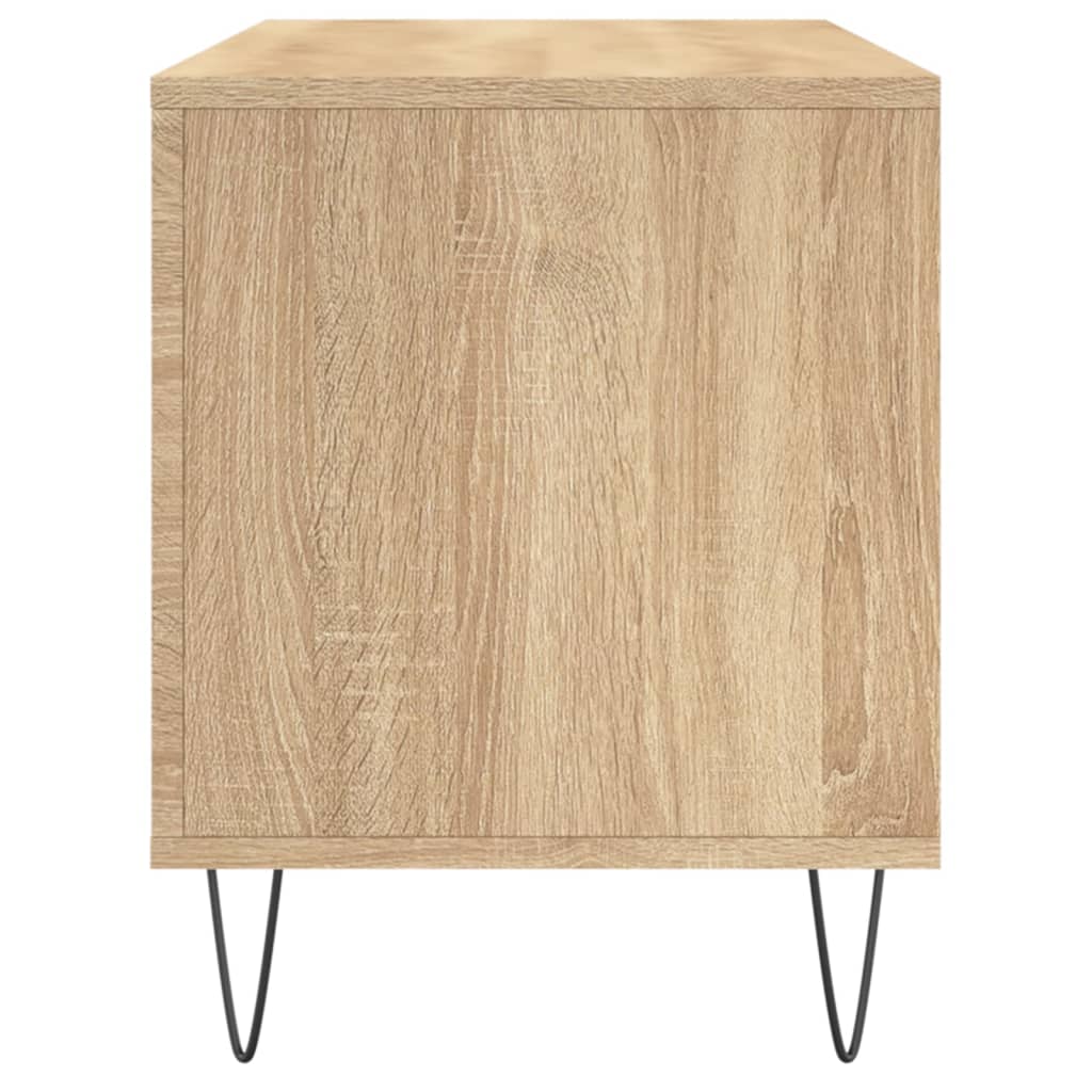 Dulap pentru discuri stejar sonoma 100x38x48 cm, lemn prelucrat — imaginea 5