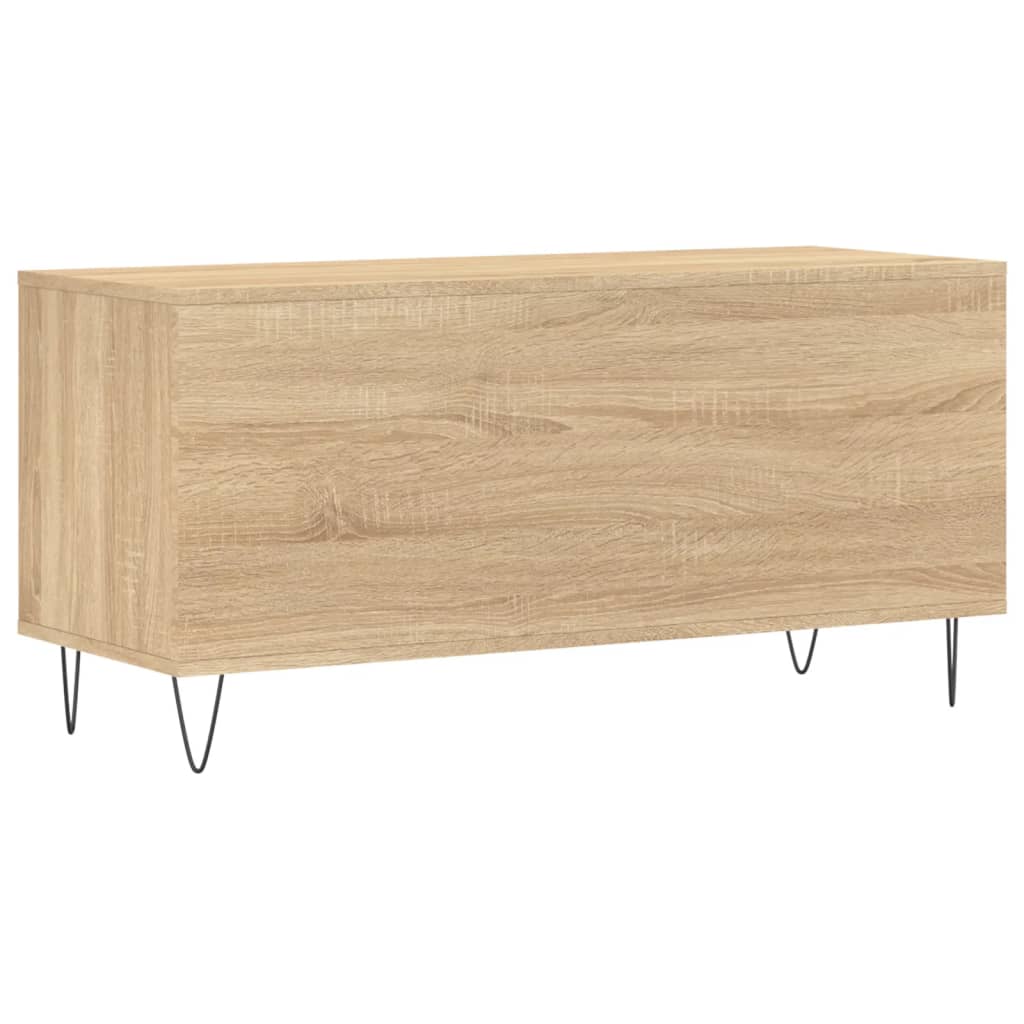 Dulap pentru discuri stejar sonoma 100x38x48 cm, lemn prelucrat — imaginea 6
