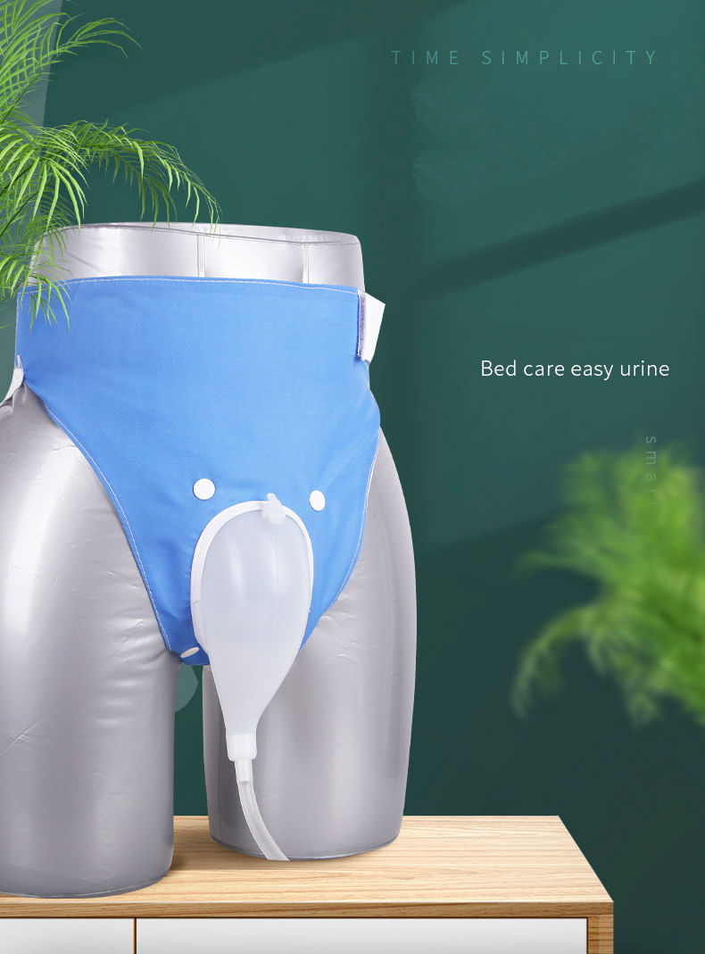 Set incontinenta urinara atrofic pentru seniori din silicon cu 2 pungi urinare sterile incluse cu prindere ajustabila - imagine 5