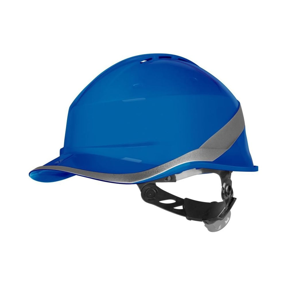 Casca de protectie tip Baseball, albastru, fluorescent, Delta Plus