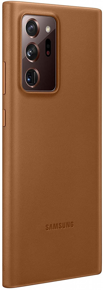 Husa Protectie Spate Samsung Leather Cover pentru Samsung Galaxy Note 20, EF-VN980LAEGEU - Brown - 3 | YEO