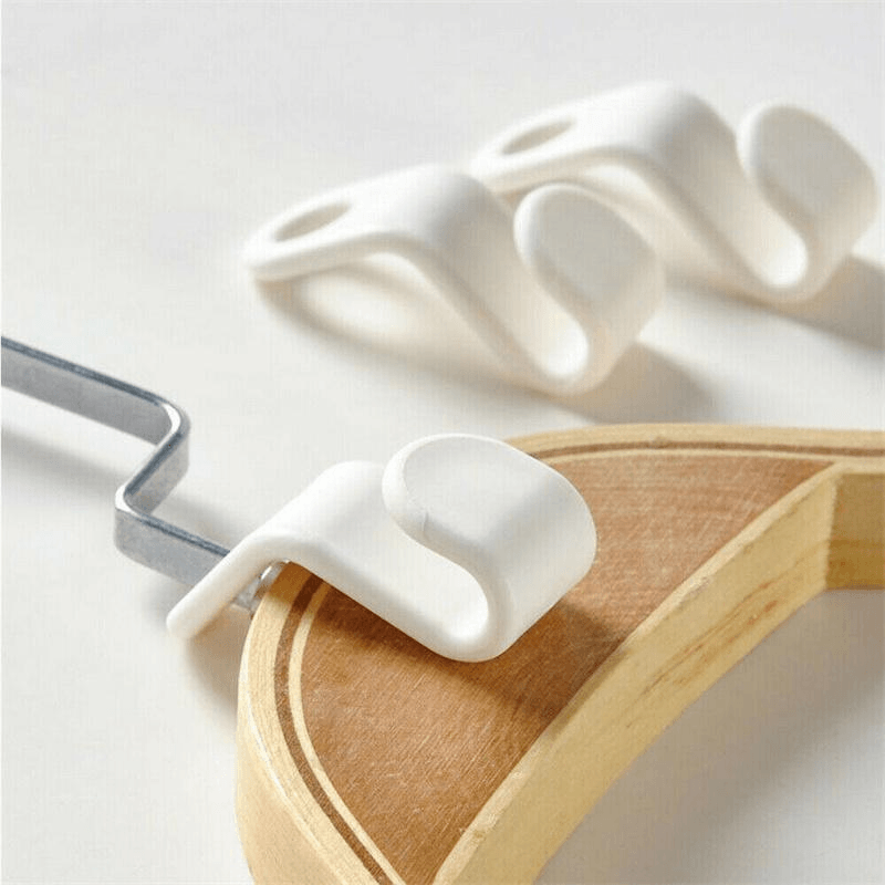 Set 10 Accesorii Organizare si Agatare Umerase Haine din PVC Sustinere pana la 7 Kg G Glixicom® — imaginea 5