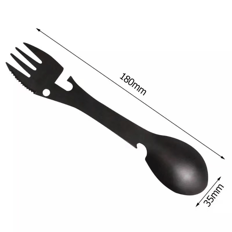 Ustensila Multifunctionala pentru Camping si Drumetii Tip Spork 5 in 1 G Glixicom® - 4 | YEO