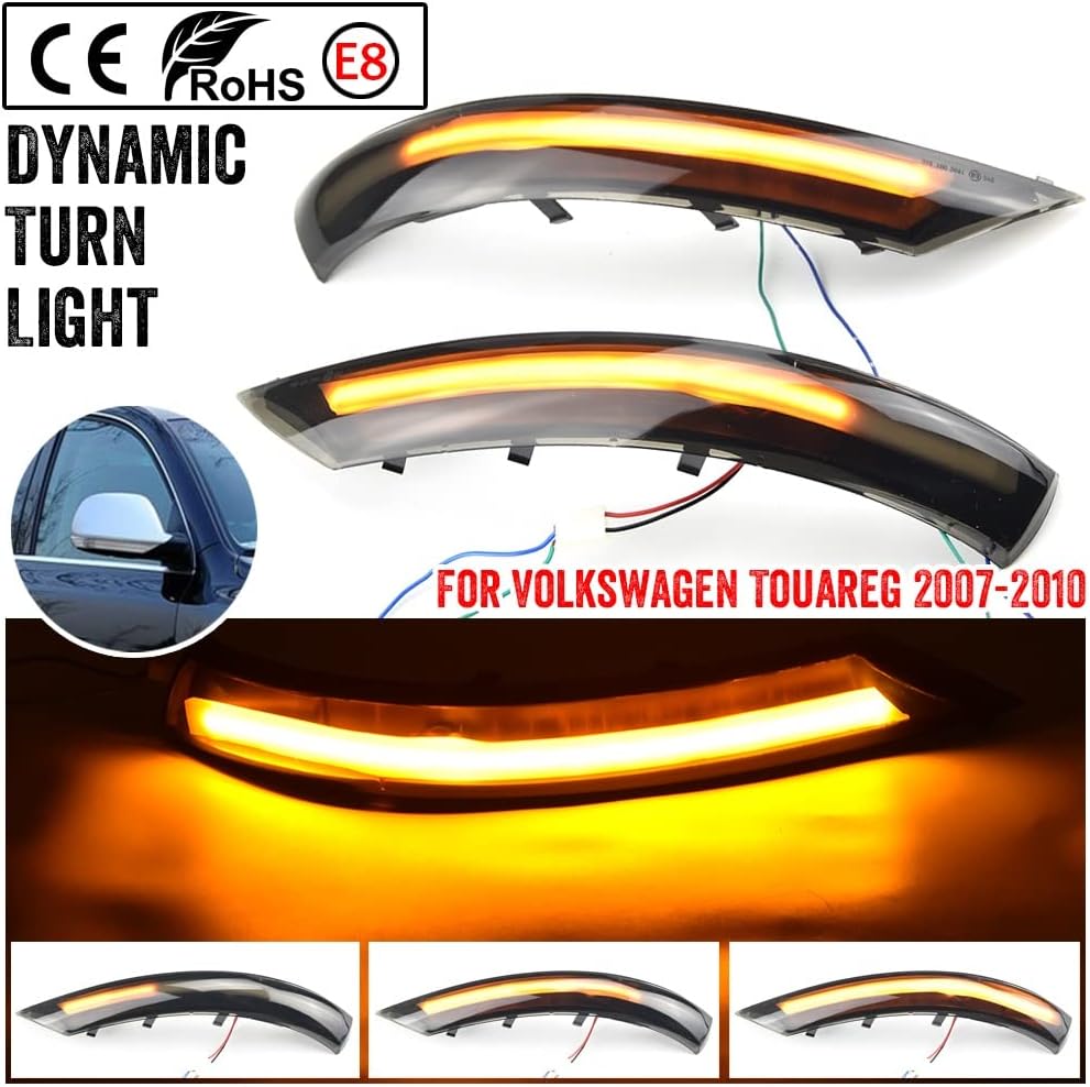 Set de 2 lampi led semnalizare dinamica oglinda Xentech Light Volkswagen Touareg 7L 2007-2010 12V