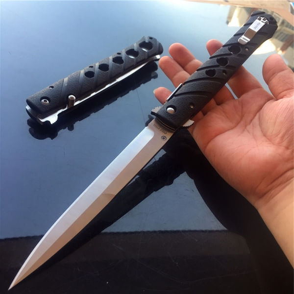 Briceag Ti-Lite Cold Steel, lama stilet, prindere curea, 33 cm, argintiu - 2 | YEO
