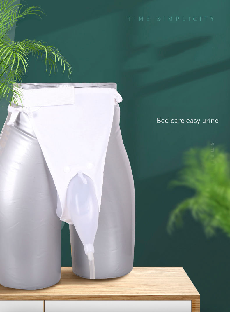 Set incontinenta urinara pentru barbati din silicon 2 pungi urinare sterile incluse, prindere universala - 1 | YEO