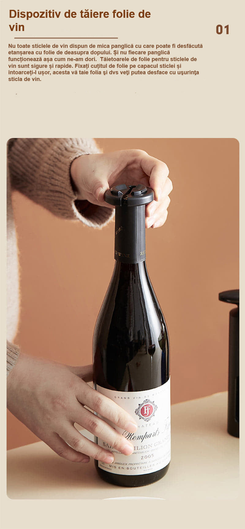 Set tirbuson electric 4 in 1,Premium,Multifunctional, Negru - Negru - imagine 15