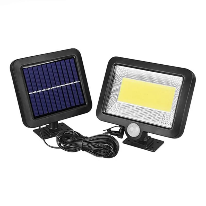 Lampa Solara 100 LED-uri COB,30W,Panou Detasabil,Negru - 150 x 100 x 100