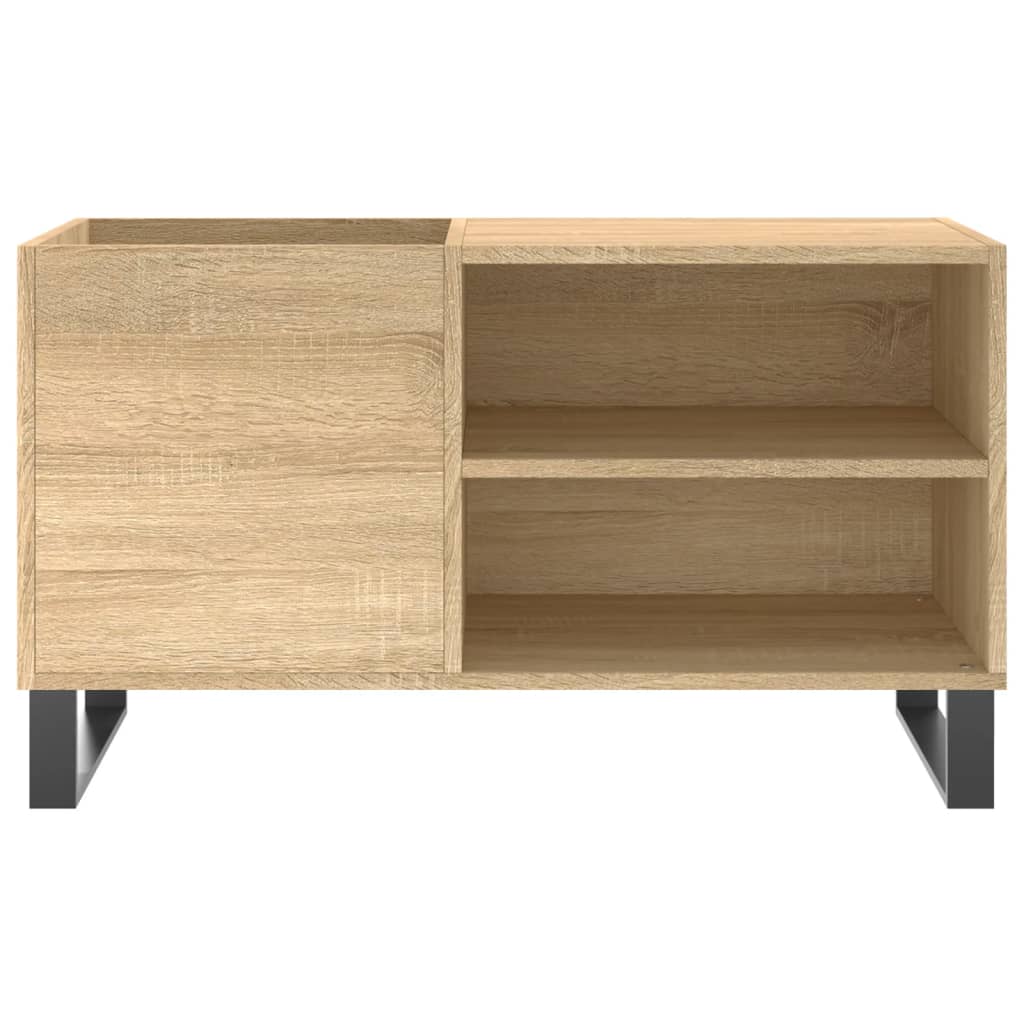 Dulap pentru discuri stejar sonoma 85x38x48 cm lemn prelucrat — imaginea 4