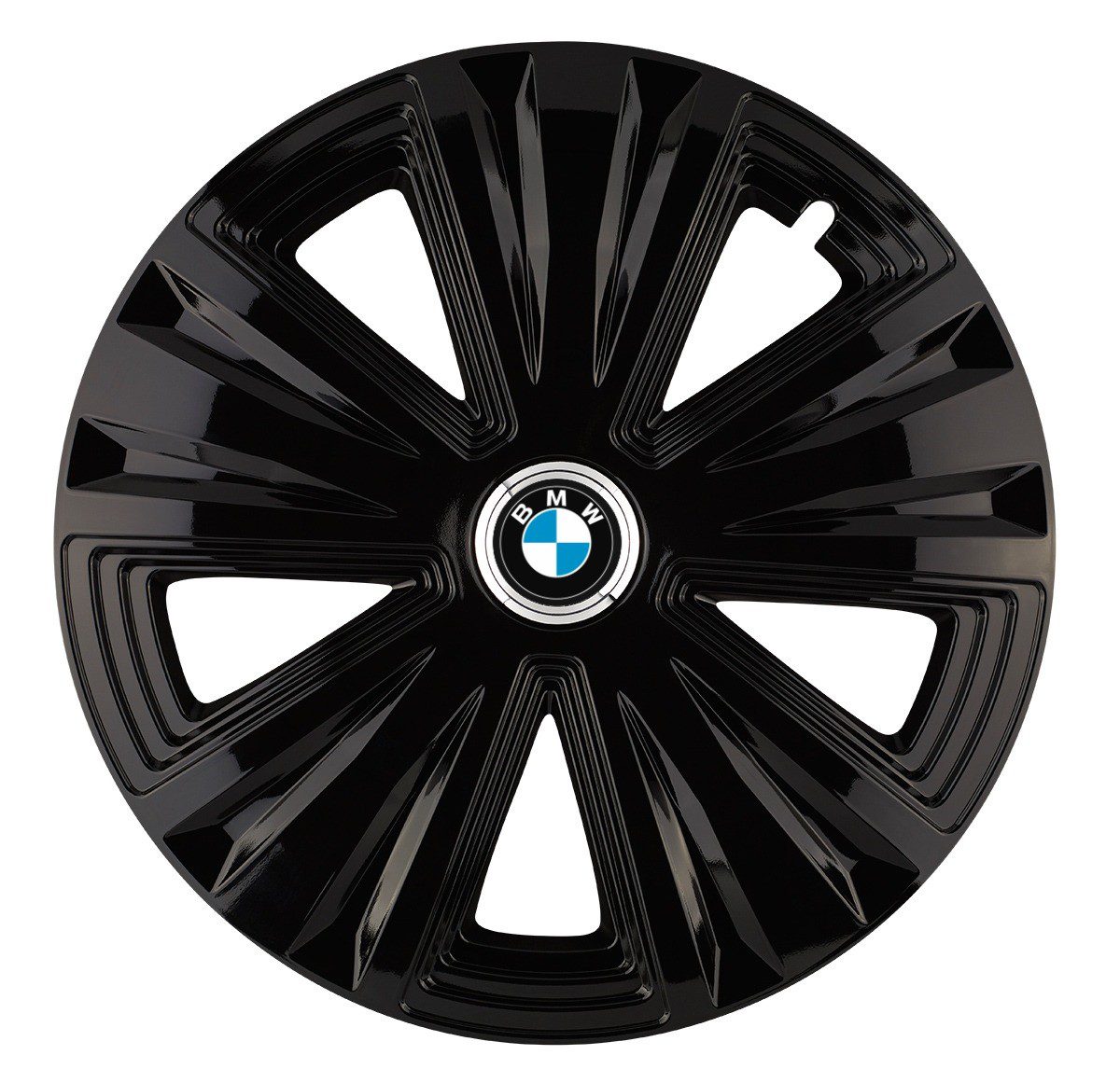 Set 4 capace roti Glory negru pentru gama auto BMW - R16