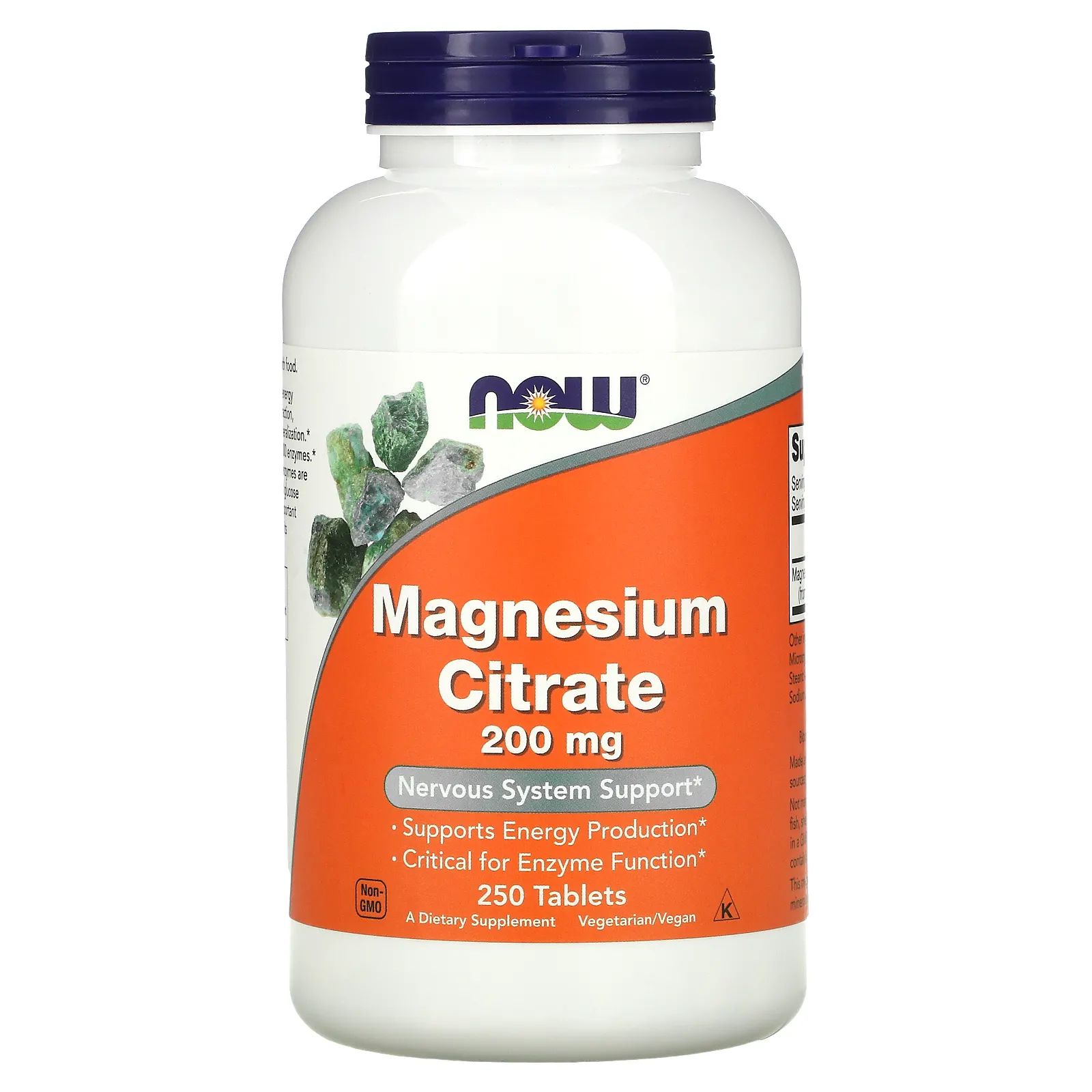 Tablete magneziu citrat, Magnesium Citrate 200mg, Now Foods, 240 capsules