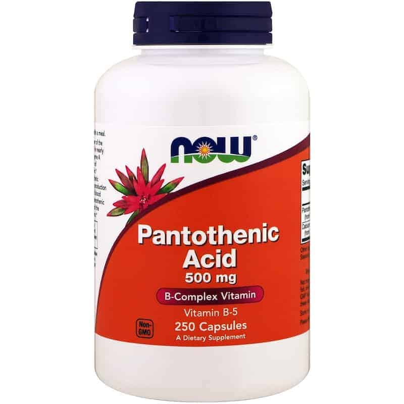 Pantothenic Acid (Vitamina B5), 500mg , Now Foods, 250 capsule