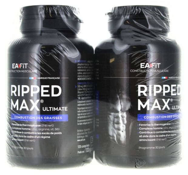 Eafit Ripped Max Ultimate Fettkompressen, pachet de 2x 120 tablete