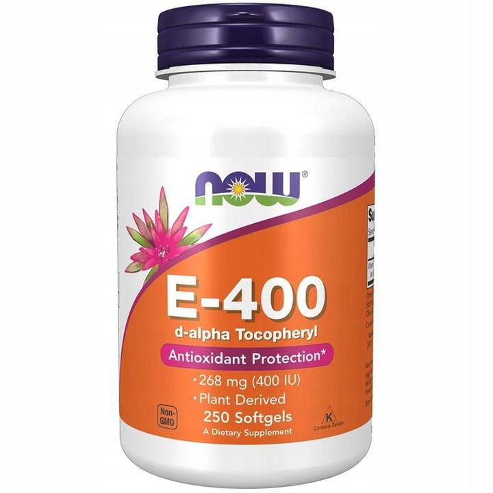 Vitamin E-400 (Tocoferil Acetat), Now Foods, 250 softgels