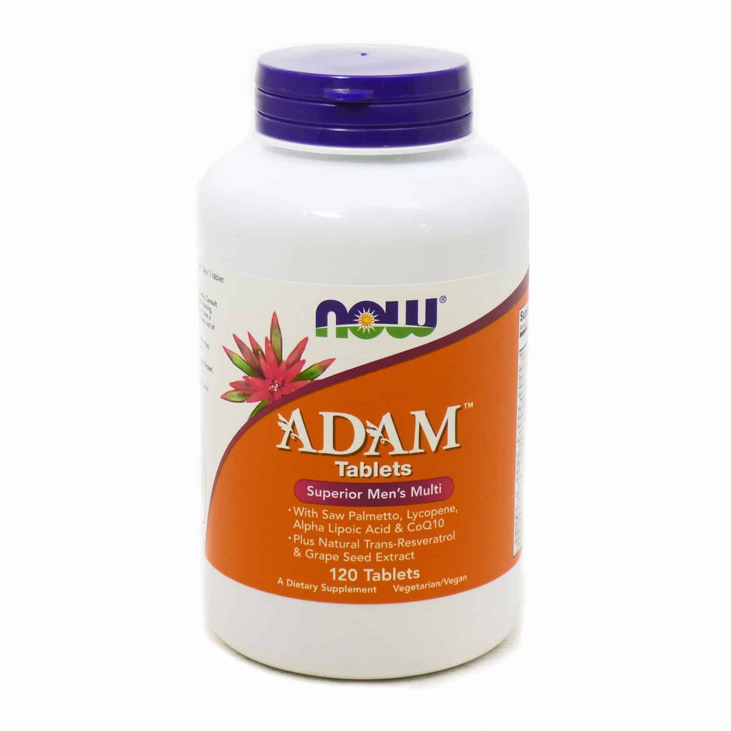 Multivitamin for Men ADAM, NOW Foods 120 Vegan Tablets