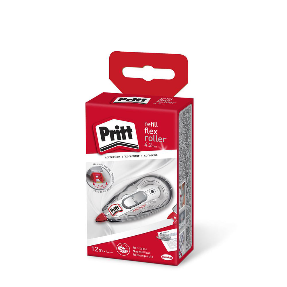 Banda corectoare Pritt, 12 m, Alb