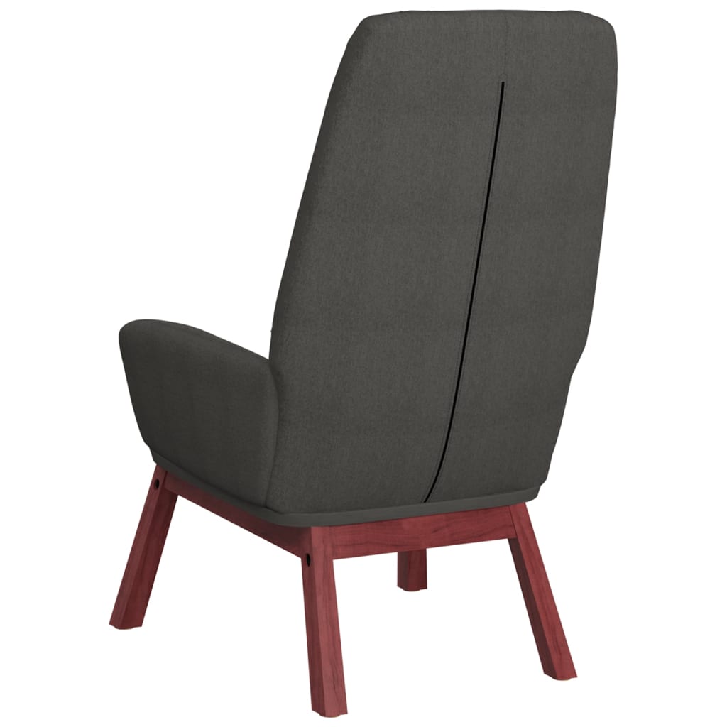 Fotoliu de relaxare cu taburet, gri deschis, textil — imaginea 6