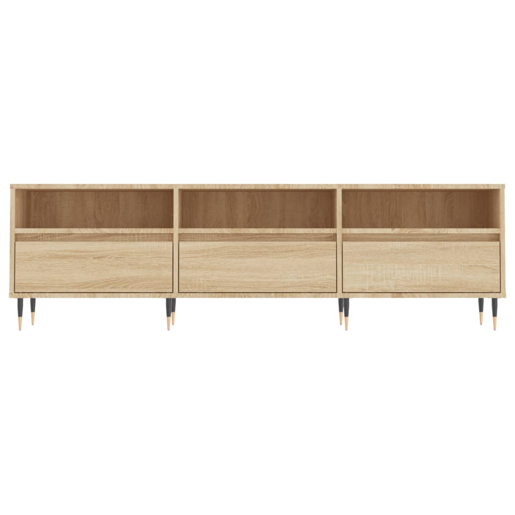 Comoda TV, stejar sonoma, 150x30x44,5 cm, lemn prelucrat — imaginea 5