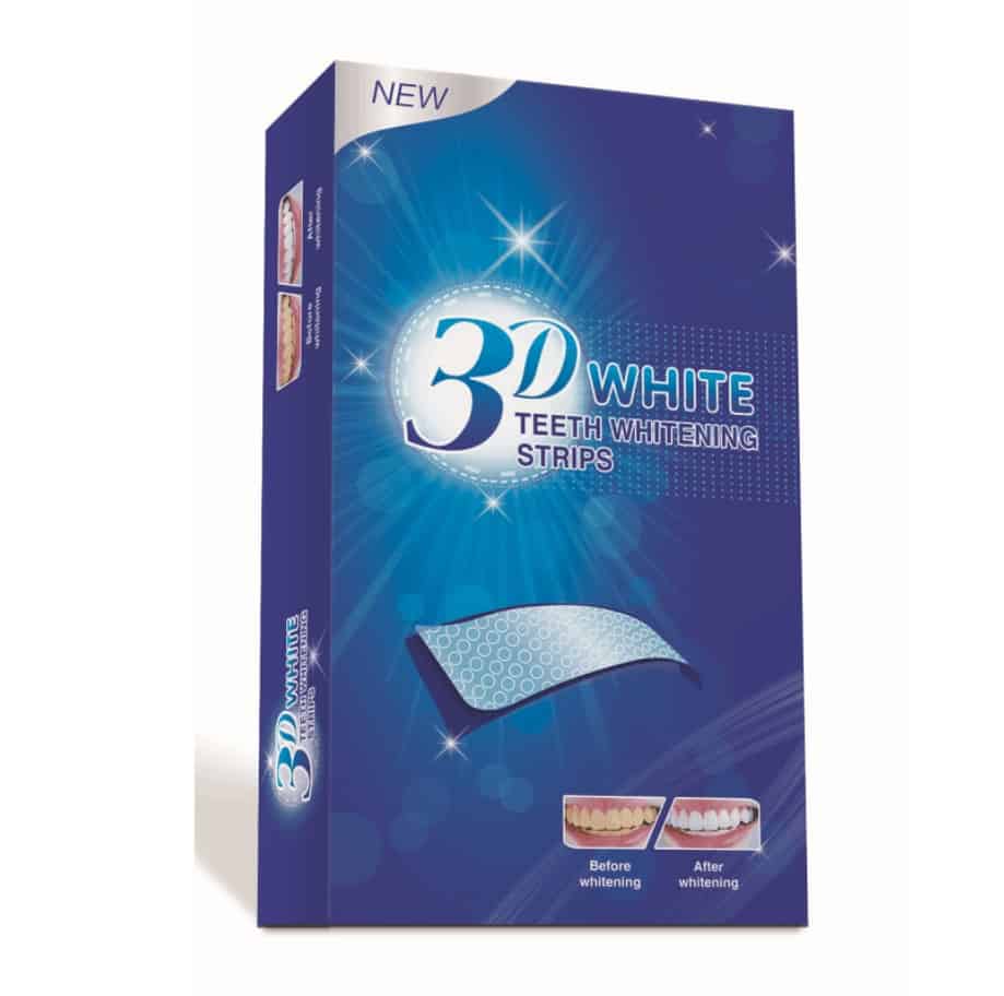 Benzi pentru albirea dintilor profesionala, 3D White Teeth Whitening, fara peroxid