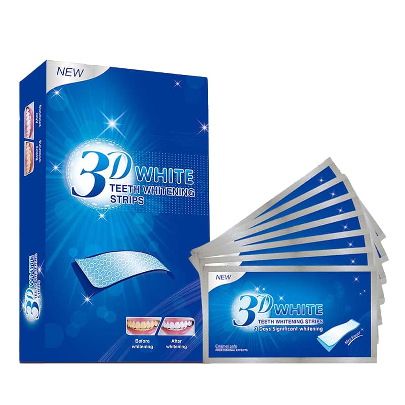 Benzi pentru albirea dintilor profesionala, 3D White Teeth Whitening, fara peroxid - 1 | YEO