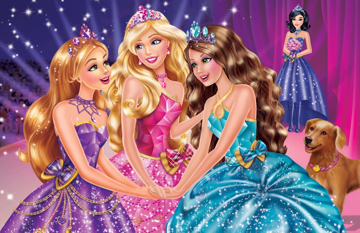 Autocolant, Printesele Barbie