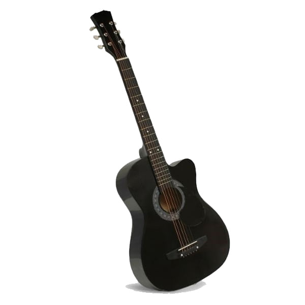 Chitara clasica din lemn IdeallStore®, True Melody, 95 cm, neagra, husa nylon inclusa - 1 | YEO