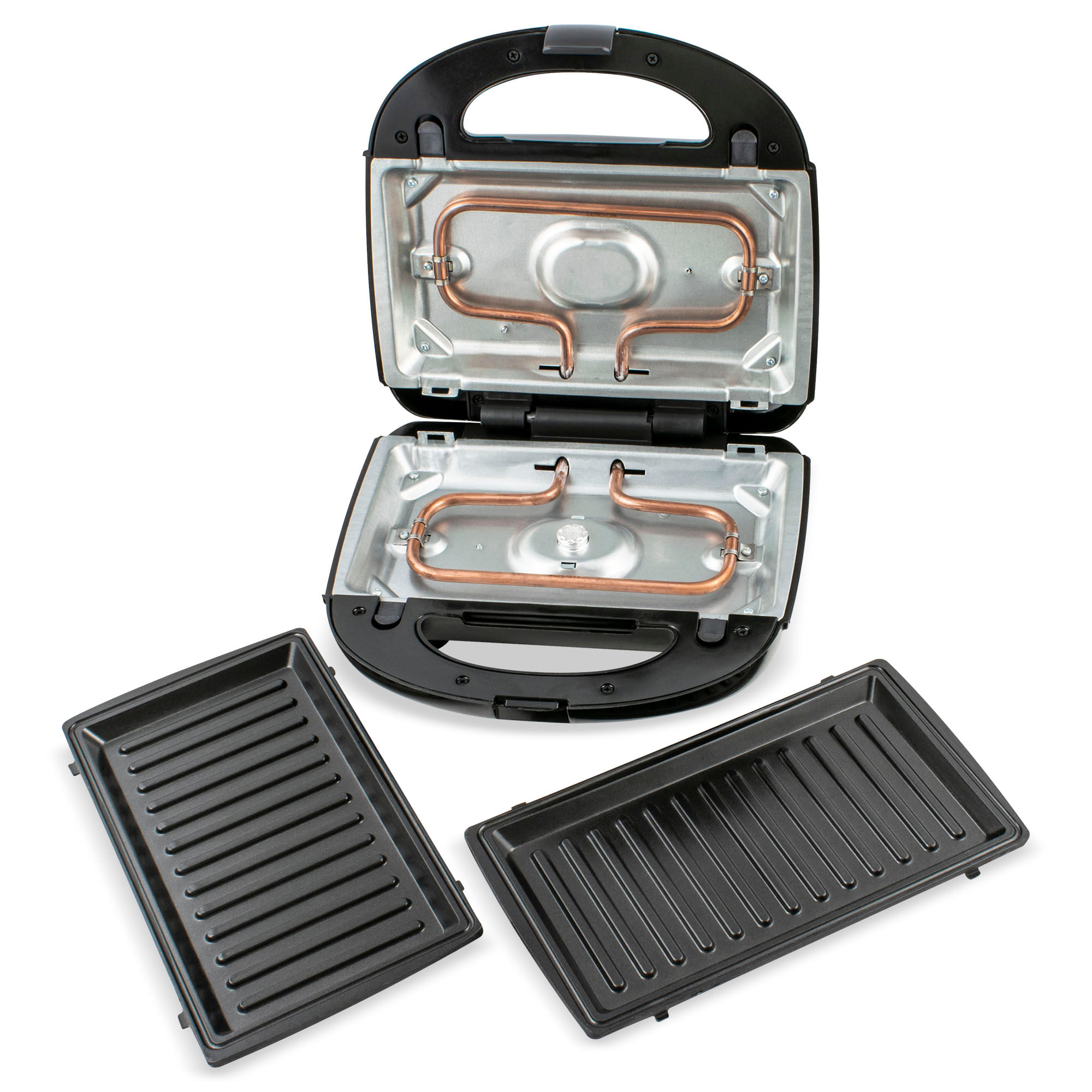 Sandwich-Maker cu placi detasabile Zass ZSM 03, negru - 4 | YEO