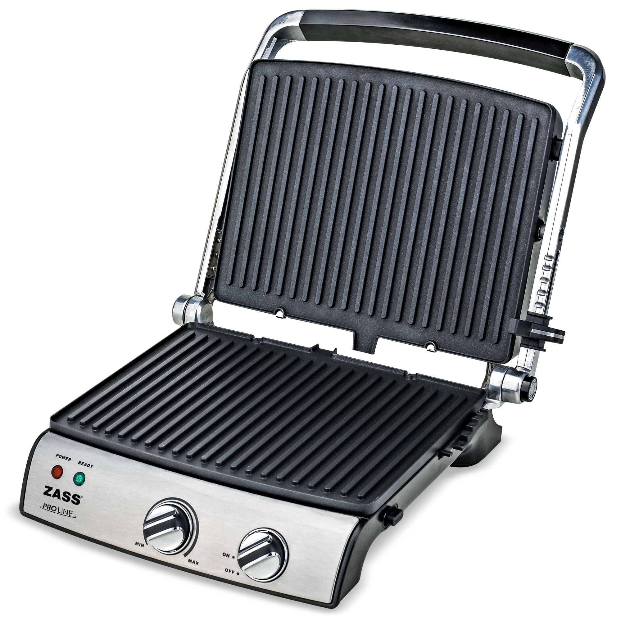 Grill & Panini Chef Inox Zass ZPG 02, argintiu - 3 | YEO