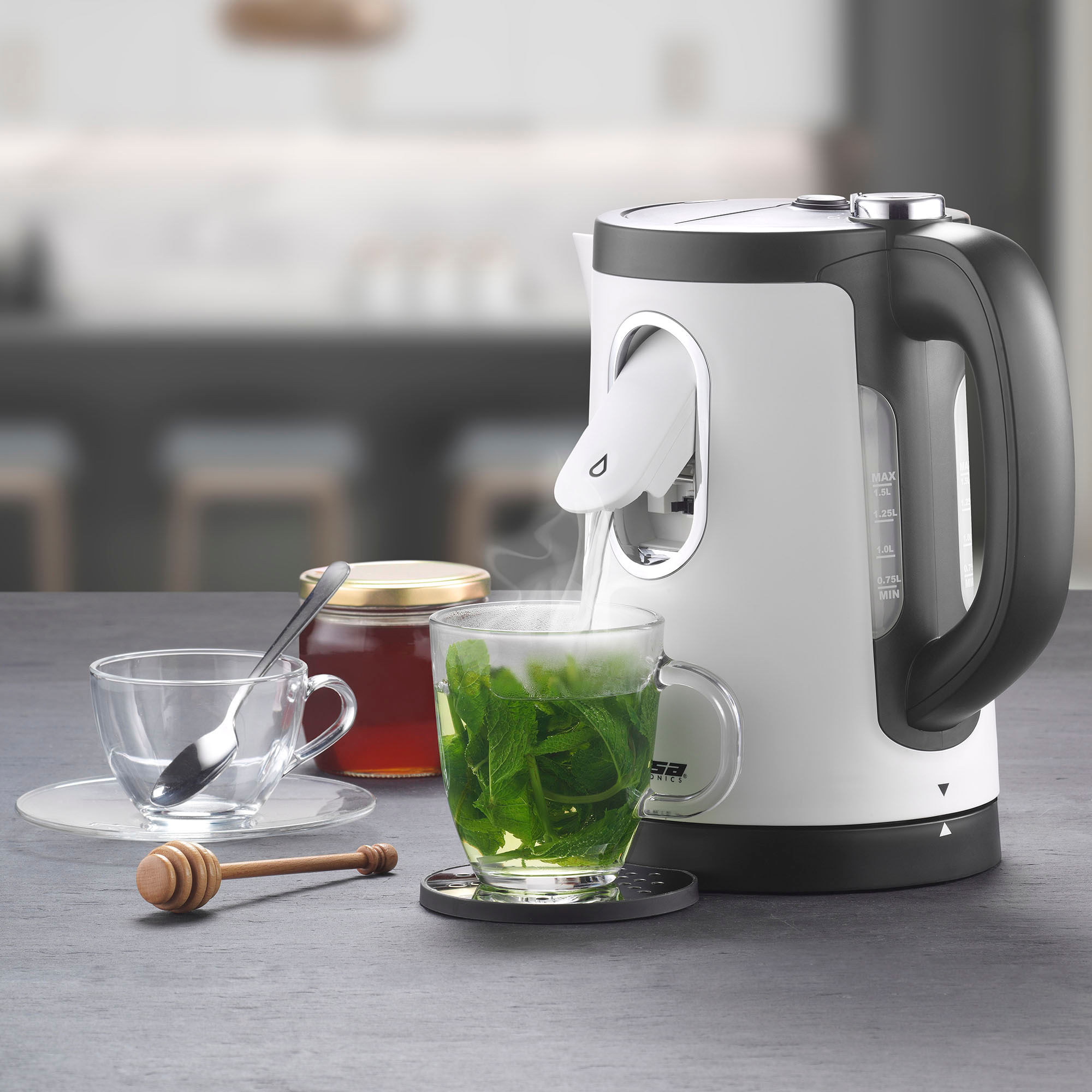 Fierbator apa electric Trisa 2-in-1 PERFECT CUP 6452.4212, alb - 3 | YEO
