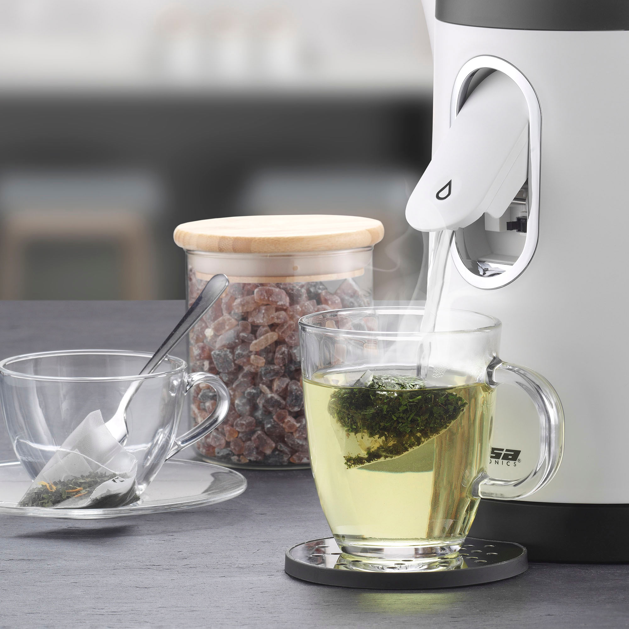 Fierbator apa electric Trisa 2-in-1 PERFECT CUP 6452.4212, alb - 4 | YEO