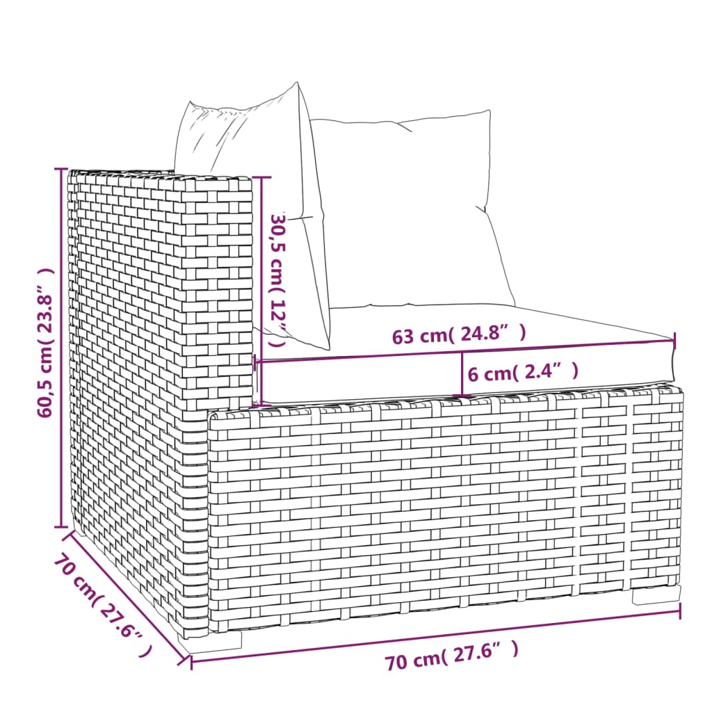 Set mobilier de gradina cu perne — imaginea 7