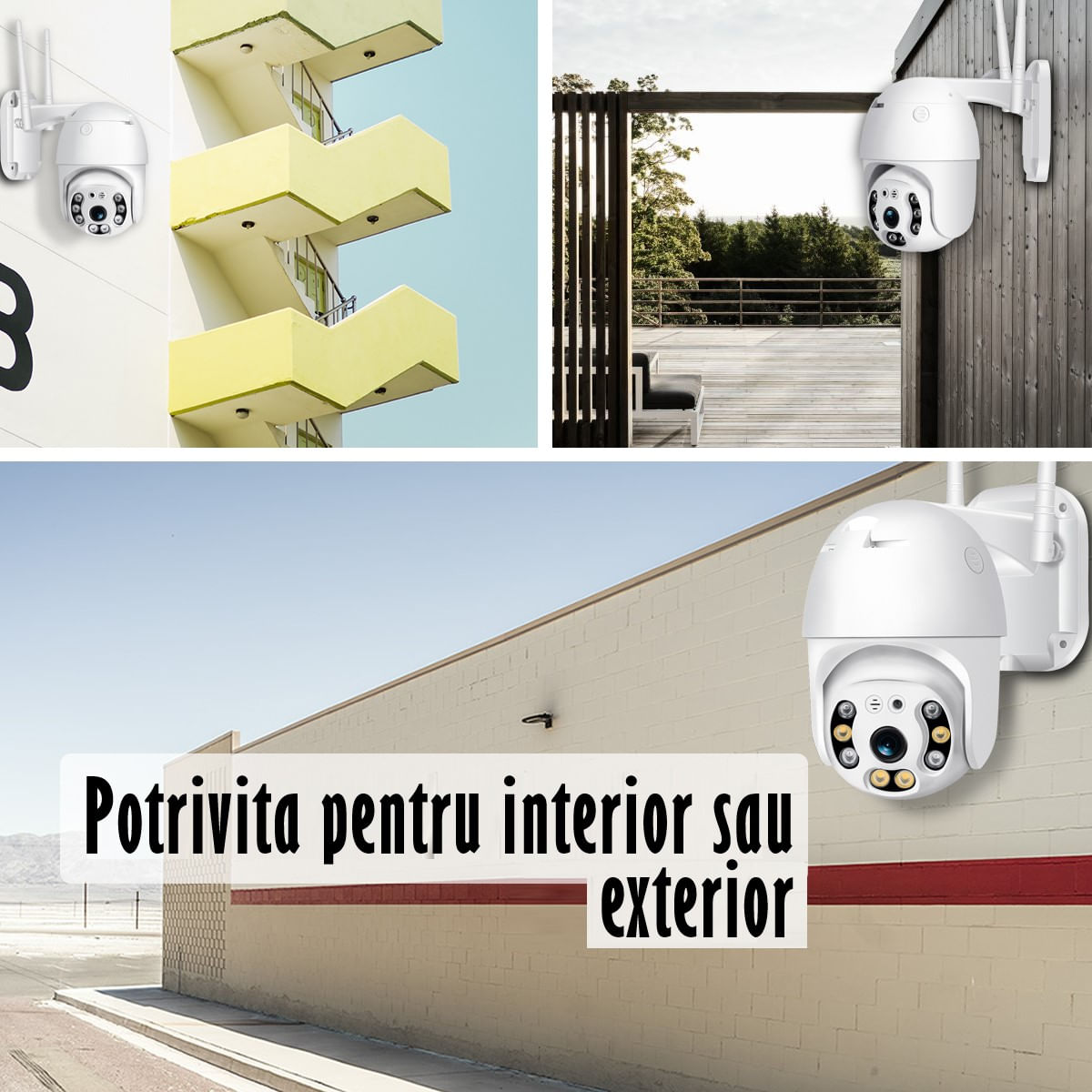 Camera de Supraveghere Video REVOSE™ 5MP 2560x1920, Aplicatie Dedicata, Intelligent Tracking, PTZ, WIFI, Lan, AP hotspot - 4 | YEO