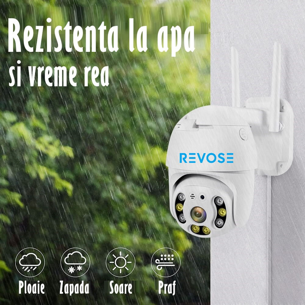 Camera de Supraveghere Video REVOSE™ 5MP 2560x1920, Aplicatie Dedicata, Intelligent Tracking, PTZ, WIFI, Lan, AP hotspot - 4 | YEO