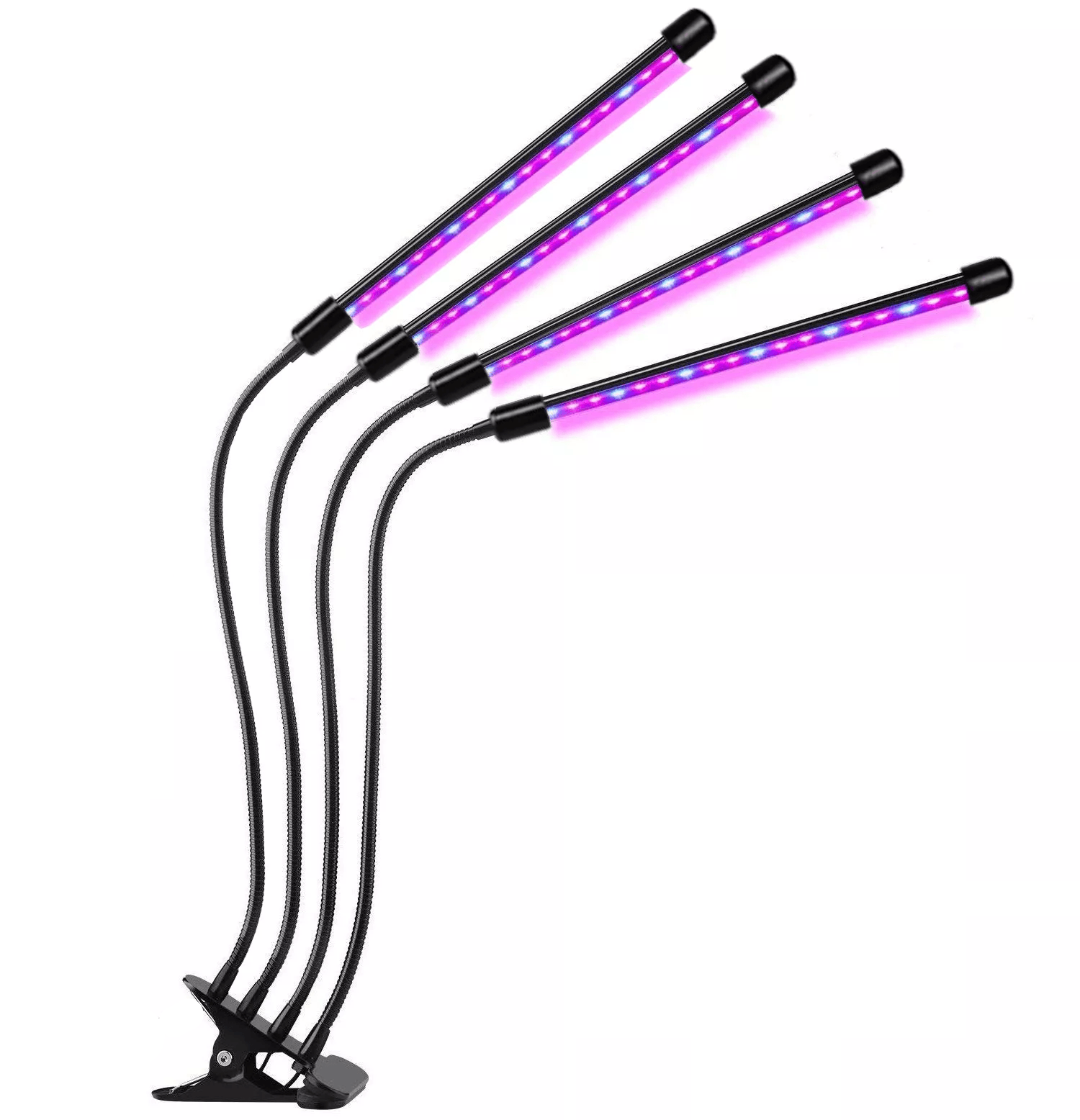 Lampa UV pentru Cresterea Plantelor , 4 picioare,120 LED-uri,40w,Temporizator,Corp Reglabil, Clips,Adaptor USB,Lumina UV — imaginea 14