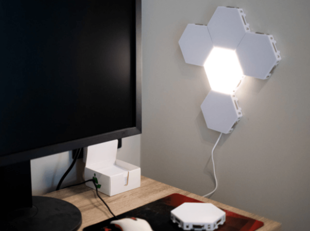 Lampa Modulara Hexagon cu Aprindere Prin Atingere Led, 6 Panouri Tactile - 4 | YEO