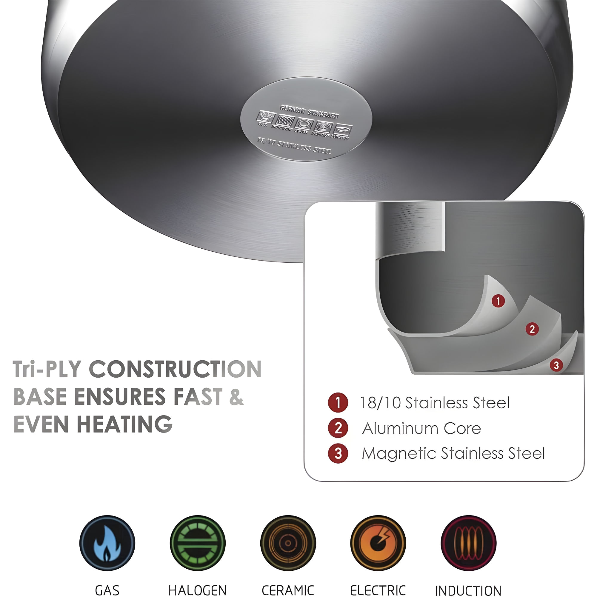 Set 4 oale cu capace, Danny Home, Inox/Sticla 1.8l, 2.5l, 3.4l, 5.8l — imaginea 7