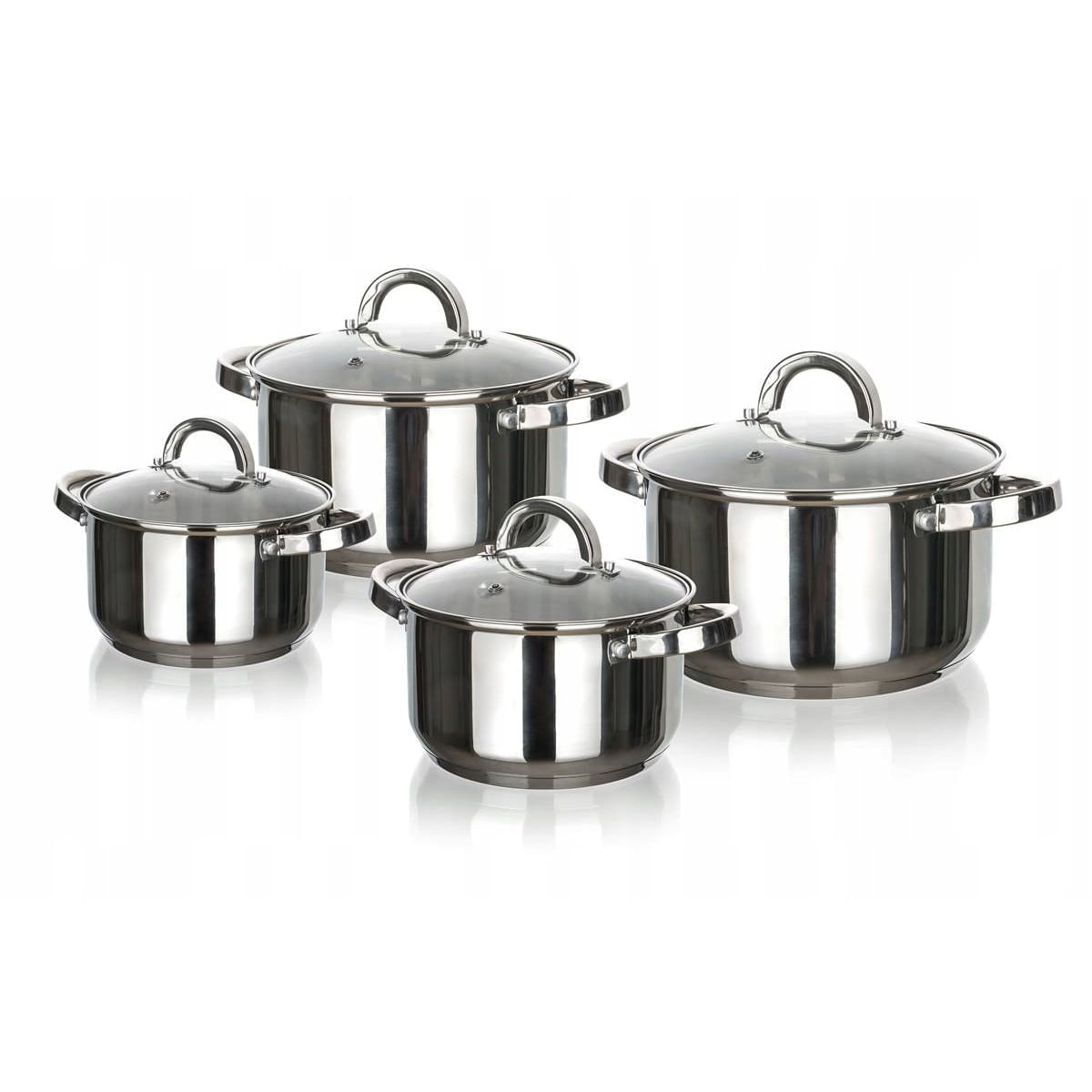 Set 4 oale cu capace, Danny Home, Inox/Sticla 1.8l, 2.5l, 3.4l, 5.8l — imaginea 8