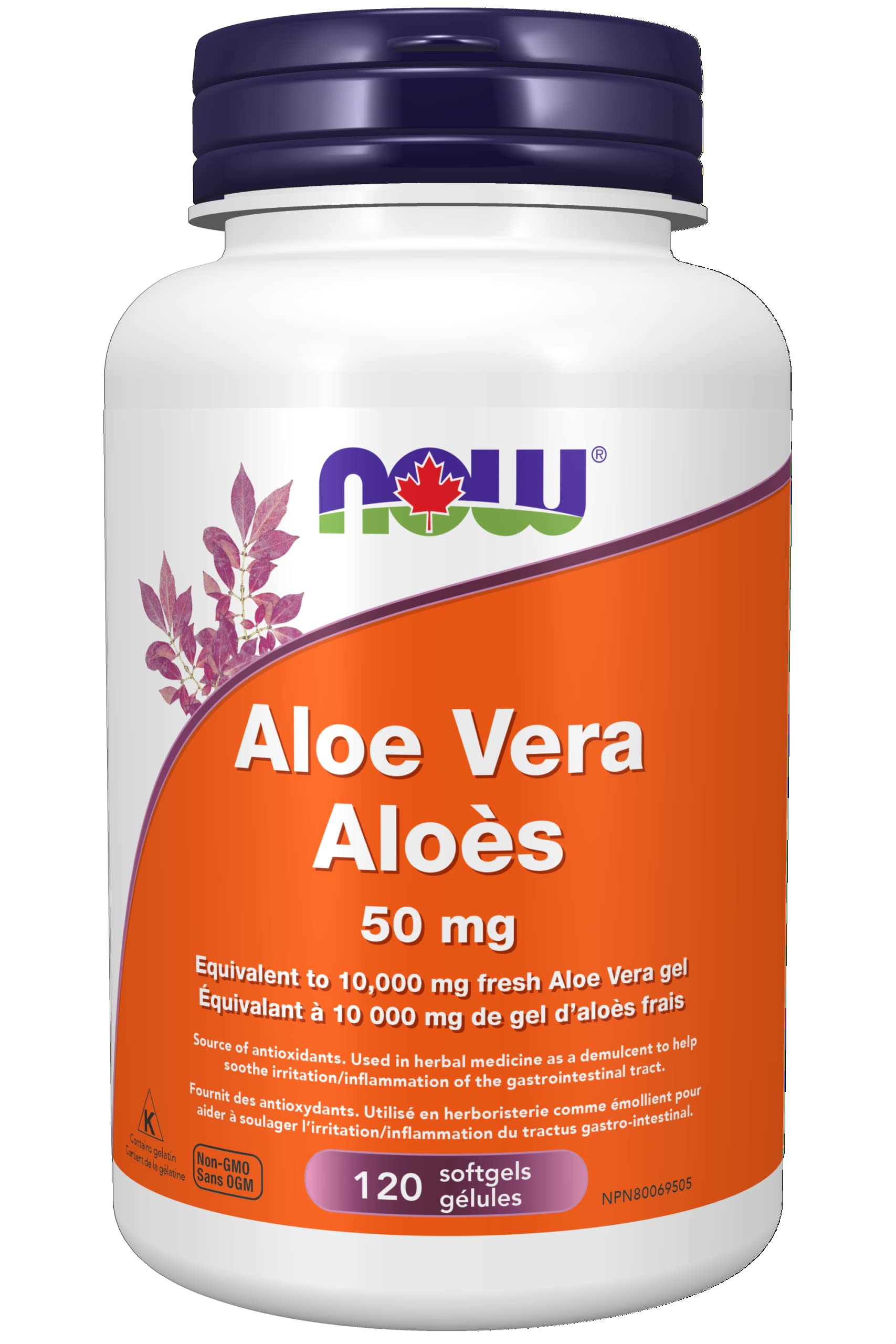 Supliment Alimentar, Now Foods, Aloe vera - Ambalaj de 120gel