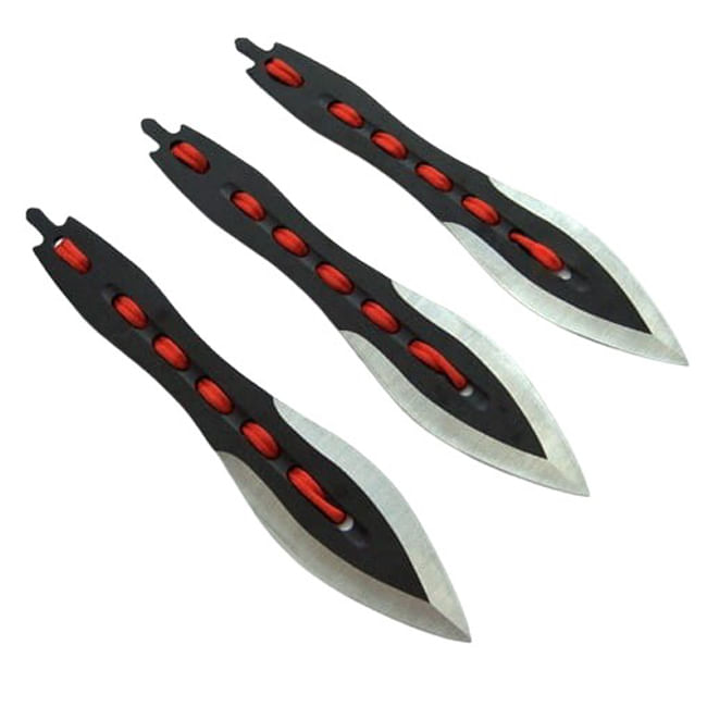 Set trei cutite de aruncat IdeallStore®, Anarchy Blades si 3 cutite de aruncat Ballistic Blades , otel inoxidabil - 4 | YEO