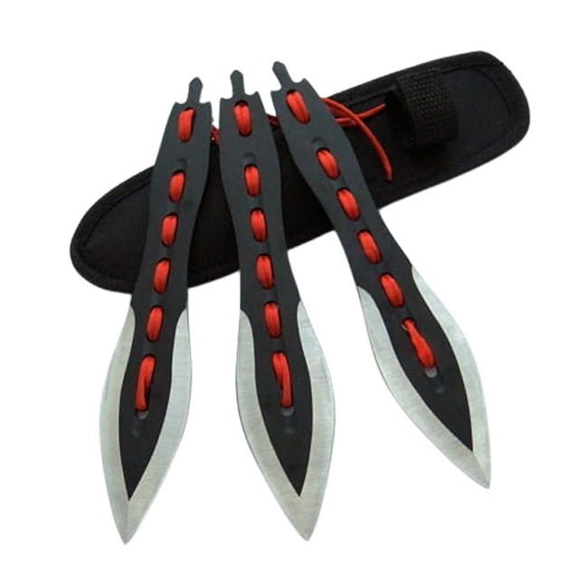 Set trei cutite de aruncat IdeallStore®, Anarchy Blades si 3 cutite de aruncat Ballistic Blades , otel inoxidabil - 2 | YEO