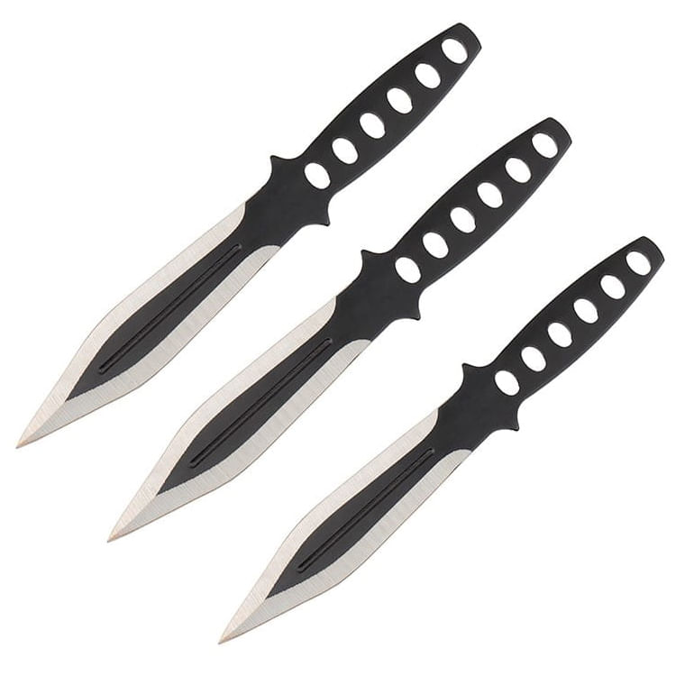 Set trei cutite de aruncat, Anarchy Way si 3 cutite de aruncat Ballistic Blades, DEPOX®,otel inoxidabil — imaginea 8