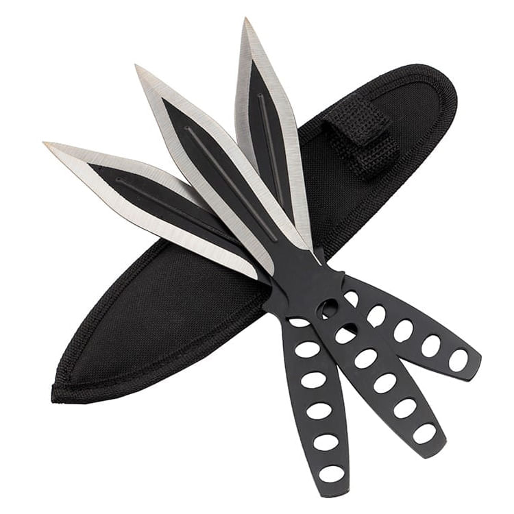 Set trei cutite de aruncat, Anarchy Way si 3 cutite de aruncat Ballistic Blades, DEPOX®,otel inoxidabil — imaginea 10