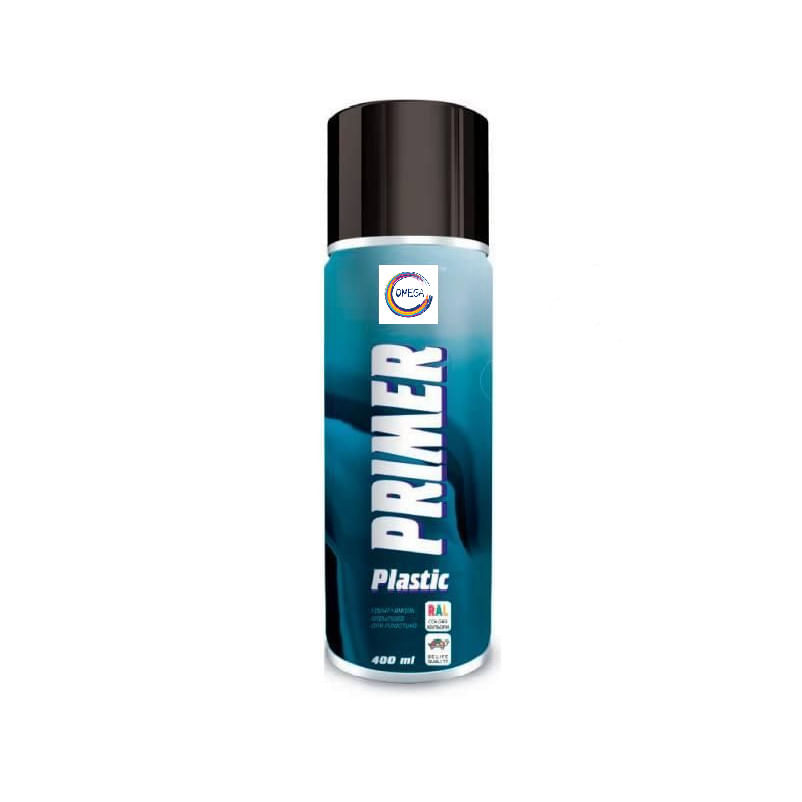Spray vopsea Grund email pentru plastic (RAL 9003), 400 ml