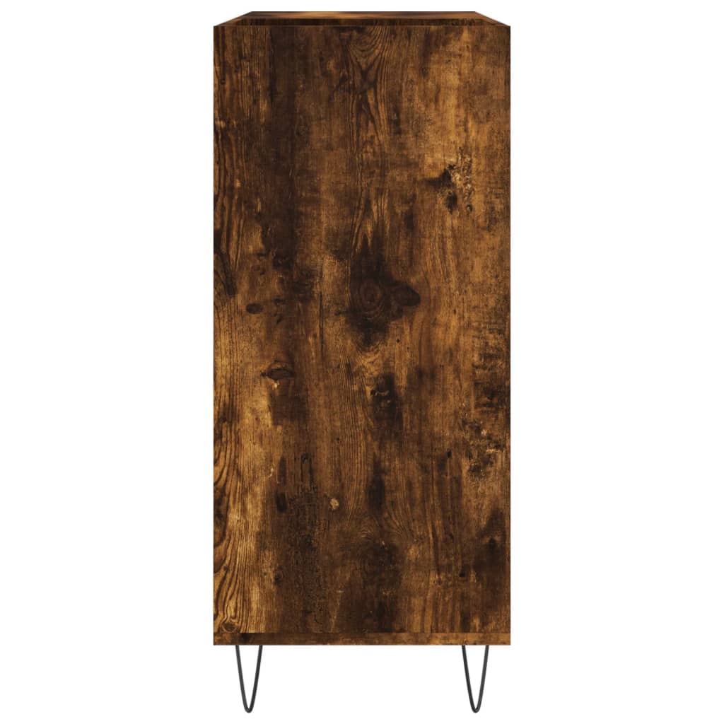 Dulap pentru discuri stejar fumuriu 84,5x38x89 cm lemn compozit — imaginea 5